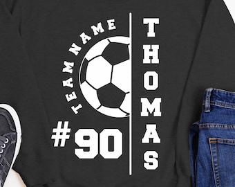 Soccer Team Svg Png, Soccer Ball Player Template, Soccer Mom Svg, Soccer Shirt svg, Personalized shirt, Team jersey svg, Cricut cutting file