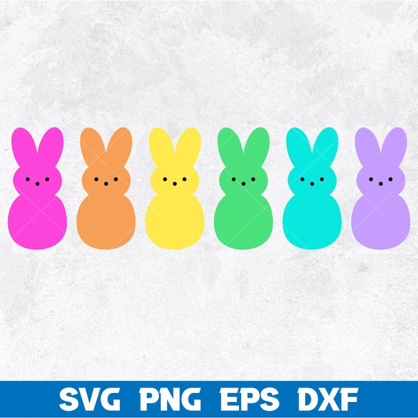 Easter Bunny Peeps SVG, Easter Peeps, Easter svg, Cute Bunny Svg, Easter Bunny Svg, Marshmallow Peep Shirt, Easter candy, Digital Download