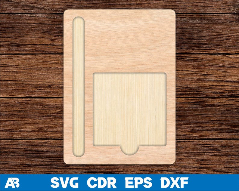 May include: A wooden phone stand with a slot for a phone and a separate slot for a charging cable. The stand is made of light brown wood and has a natural wood finish.