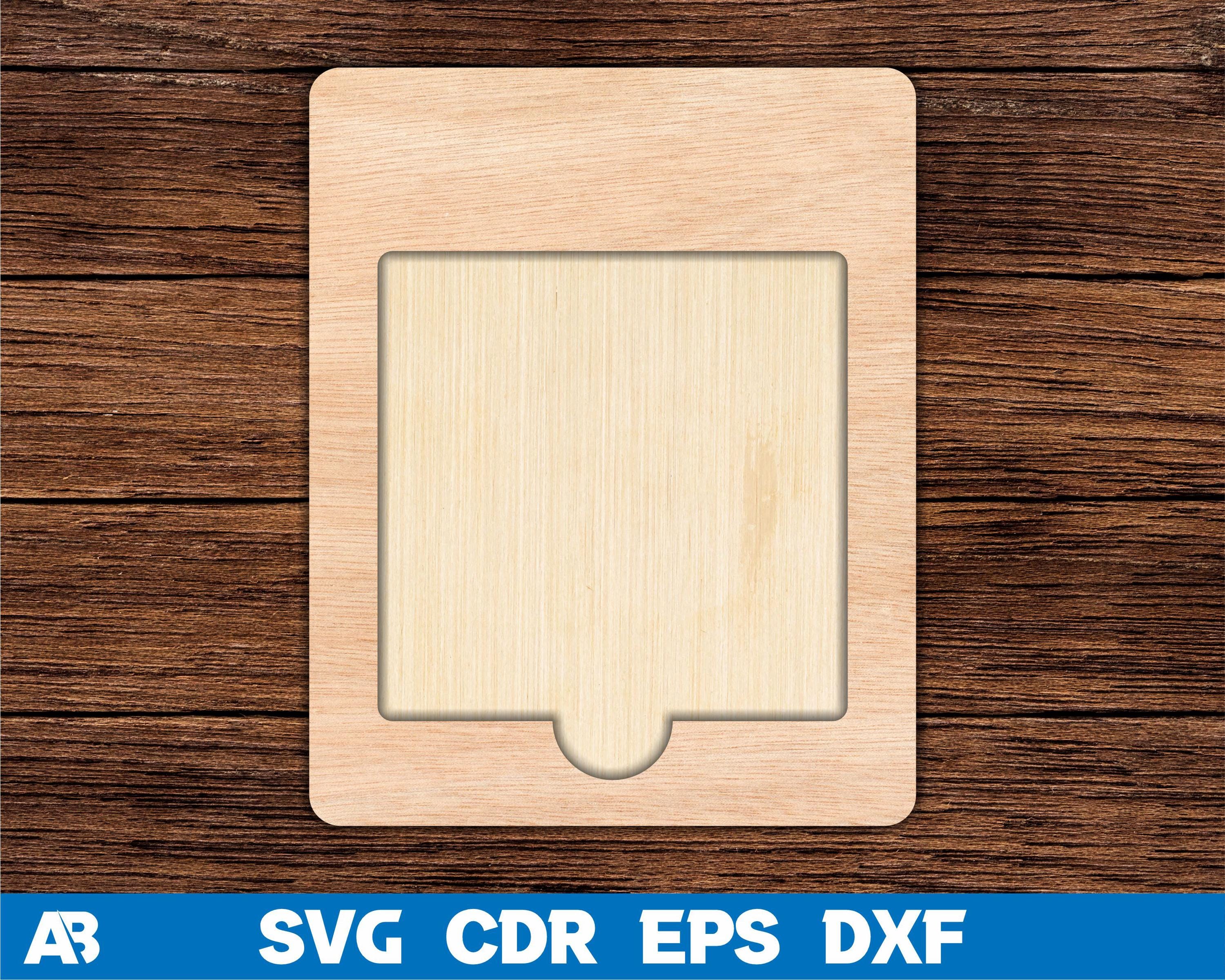 Sticky Note Holder Template Svg, Sticky Note Pad Holder Svg, Laser Cutting, Laser Cut Projects, Note Pad Holder, Post it Holder