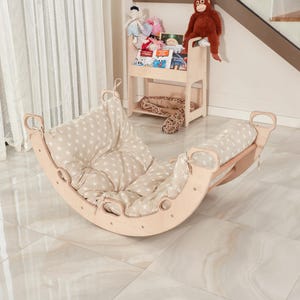 Montessori toys with Pillow, baby furniture, toddler indoor outdoor climbing, balance toys