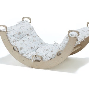 Rocker Swing Wooden Climbing Montessori Arch Toys for Baby and Toddler