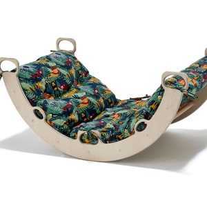 Climbing set for toddler Wooden Swing Rocker Birthday gift for Toddler