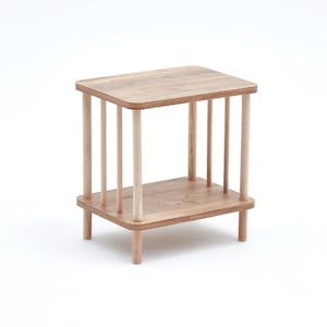 Table de chevet en bois de noyer : table de chevet rustique moderne