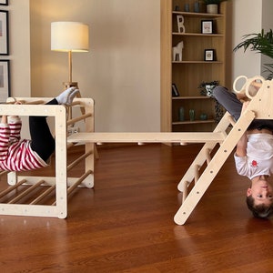 Transformable Climbing Set, Montessori Climbing for toddler, Big GYM for Toddler, Climbing Triangle arch cube set