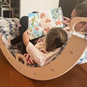 Montessori Climbing Arch with Slide: Toddler Balance Toy, Birch Plywood