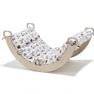 Big Size Climbing set Birthday gift for baby, Toddler Rocker Swing Toys | wood baby bouncer