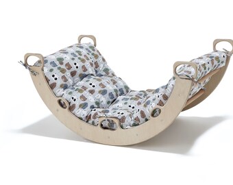 Montessori-klimset voor baby Houten schommelschommel Verjaardagscadeau voor peuter