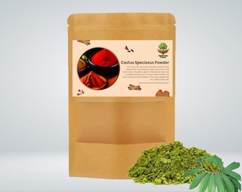 Organic Costus Speciosus Leaves Powder (Thebu Leaves Powder) Premium Quality