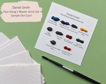 Daniel Smith Paul Wang’s Colour Play Lab Set Sample Dot Card