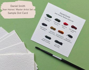Daniel Smith Jean Haines' Master Artist Watercolour Sample Dot Card