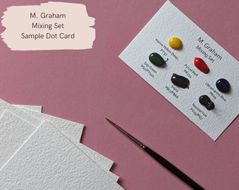 M. Graham Mixing Watercolour Sample Dot Card