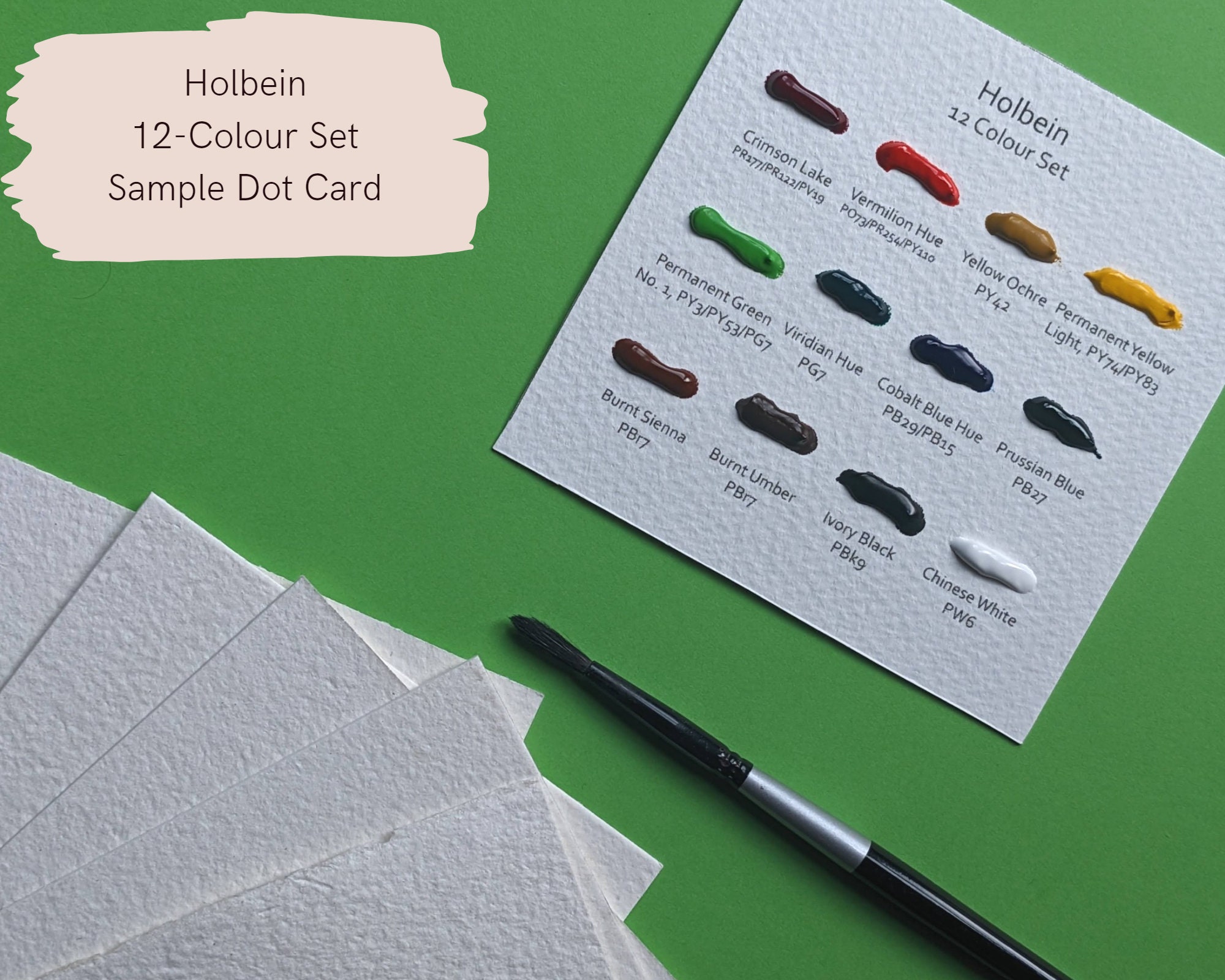 Schmincke Horadam Watercolor Classic 140 Color Dot Card Sampler Custom  Re-packaging 