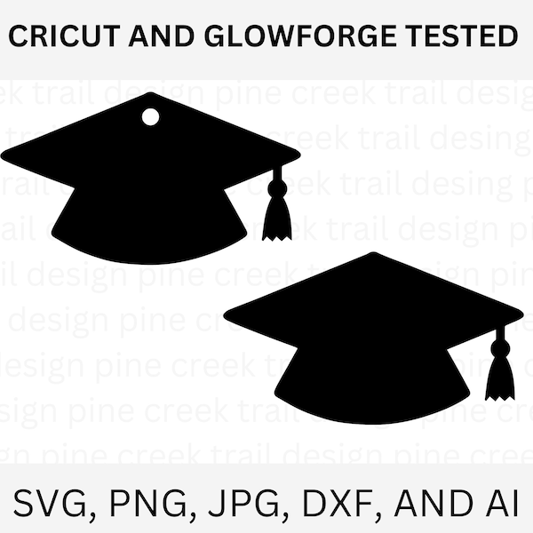 Graduation Cap SVG/Graduation Cap Glowforge File/Graduation Cap Cricut Cut File/Graduation Decor/Digital Download Graduation Cap/