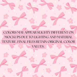 Pink Bow Seamless Pattern PNG | Valentine’s Day Bows Digital Paper | Girly Valentine Background | Commercial License Included image 10