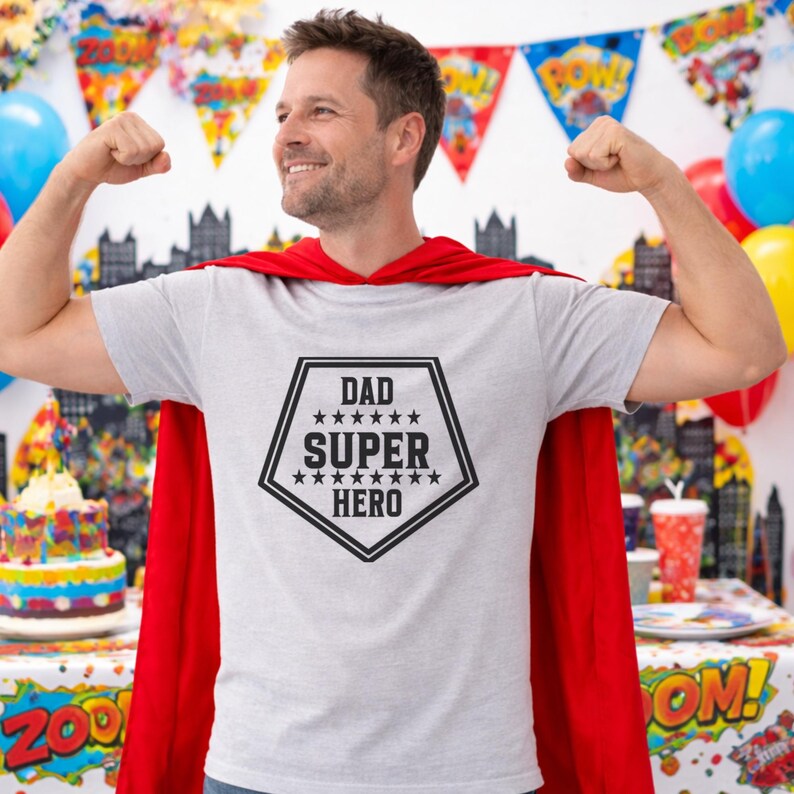 Super Hero Dad SVG | Father's Day SVG | Commercial License Included image 4
