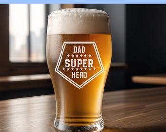 Superheld vader SVG | Vaderdag-SVG | Commerciële licentie inbegrepen