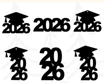 Class of 2026 Graduation SVG Bundle | Senior Cut Files for Cricut & Silhouette | Commercial License Included