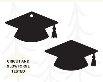 Graduation Cap SVG | Graduation Cut File for Cricut & Glowforge | Commercial License Included