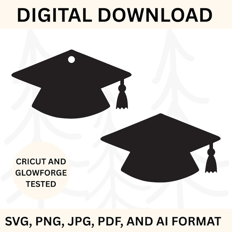 Graduation Cap SVG | Graduation Cut File for Cricut & Glowforge ...