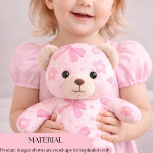 Pink Bow Seamless Pattern PNG | Valentine’s Day Bows Digital Paper | Girly Valentine Background | Commercial License Included image 7