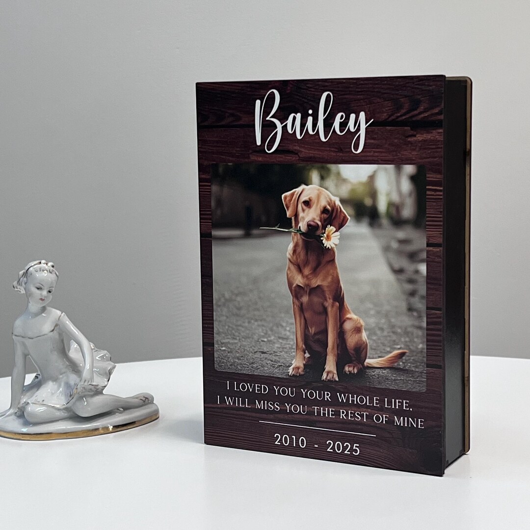 Rosewood Haustierurne Für Hunde - Personalisierte Holzurne Für Hundeasche