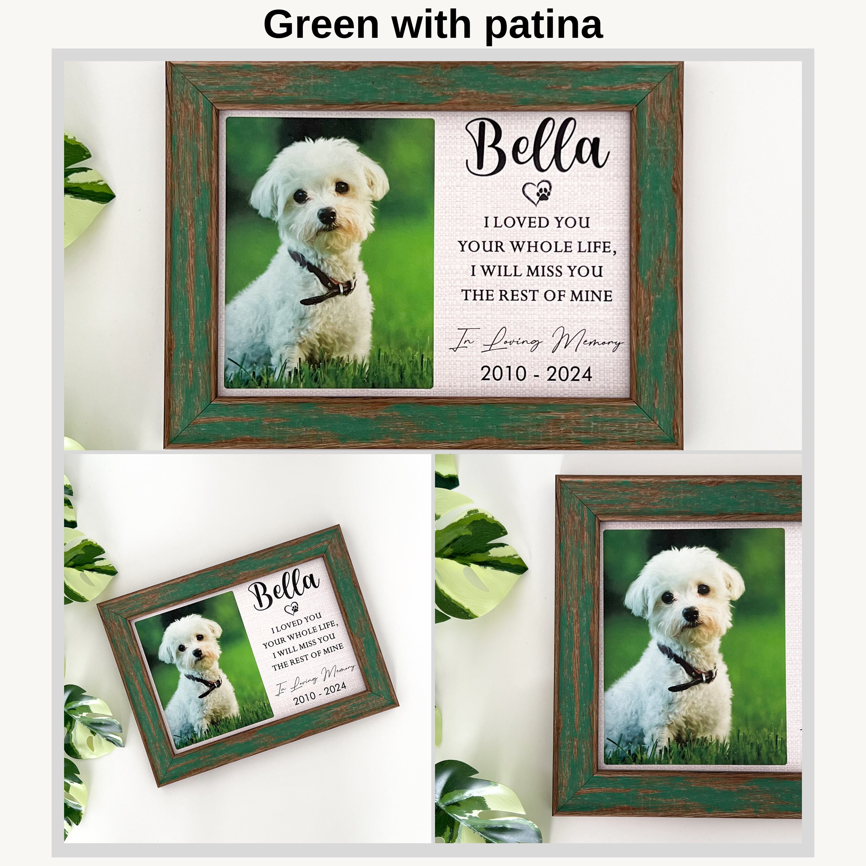 Cornice Commemorativa A Forma Di Gatto In Legno – 15x20 Cm Con Supporto Da Tavolo, Regalo Per La Perdita Del Gatto, Scritta Left A