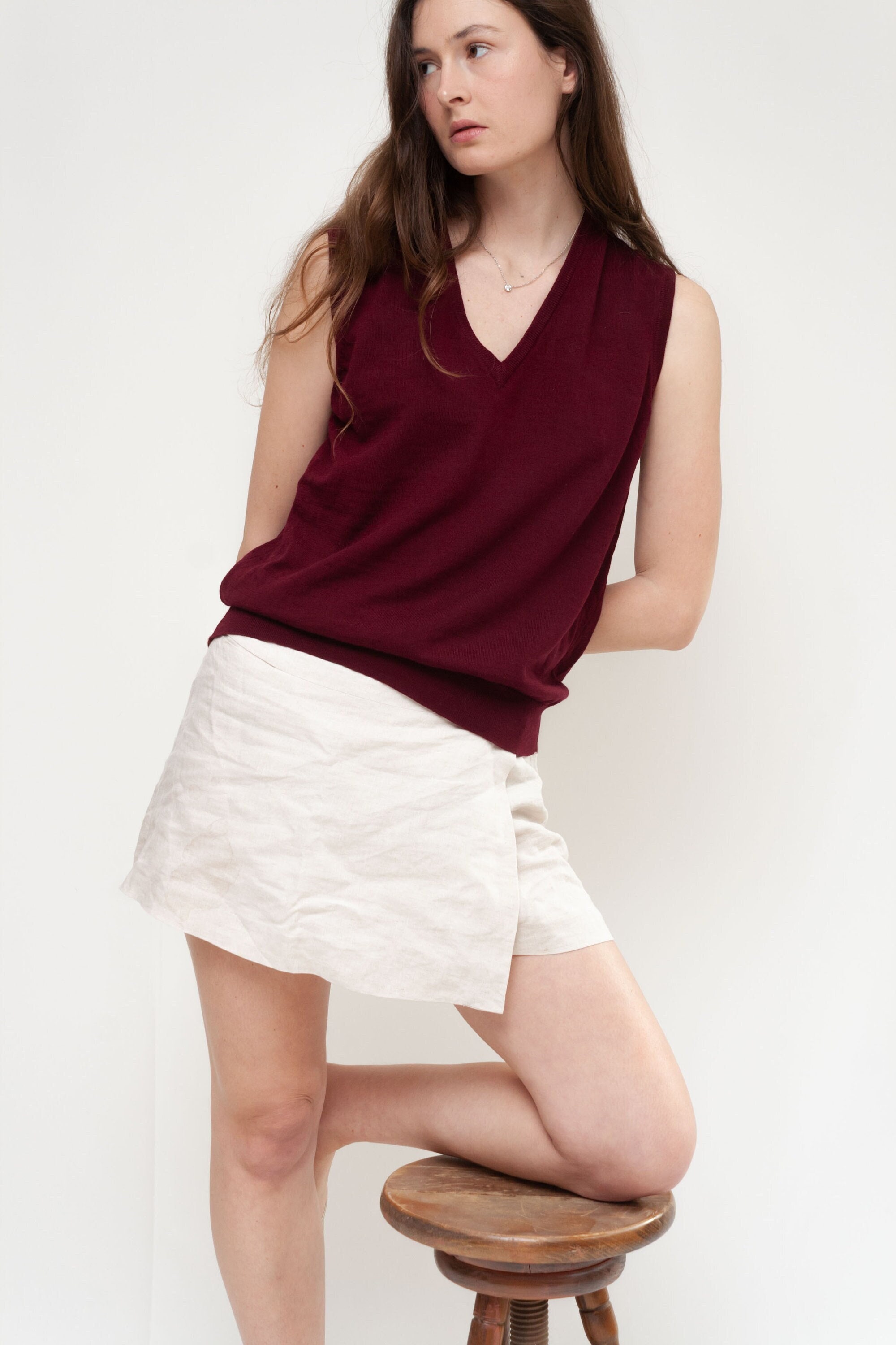Vintage 70s Pure Wool Sleeveless Sweater - Etsy