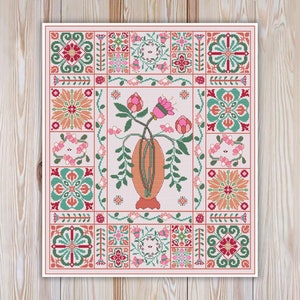 Modern college style Cross stitch sampler and primitives sampler cross stitch vintage sampler , vintage cross stitch sampler antique charts