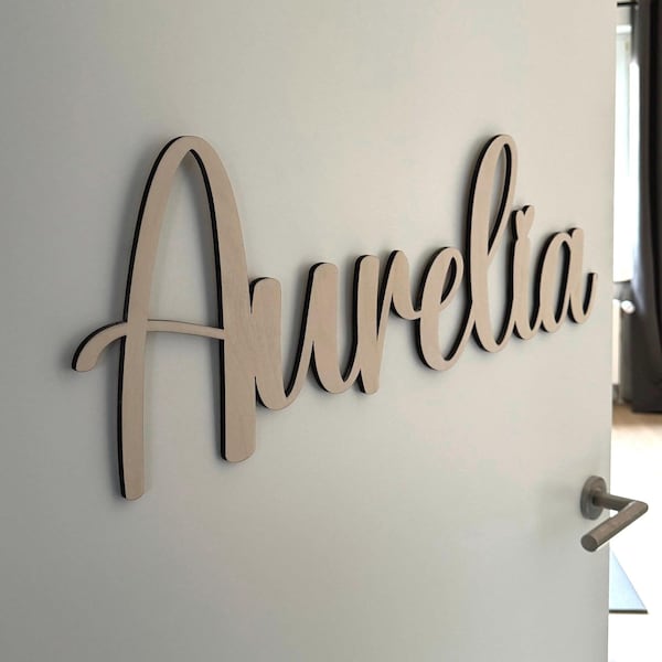 Placa de madera, regalo para habitación infantil, bebé, cartel de puerta, cartel de madera personalizado, decoración de pared, letras de madera, niña, niño
