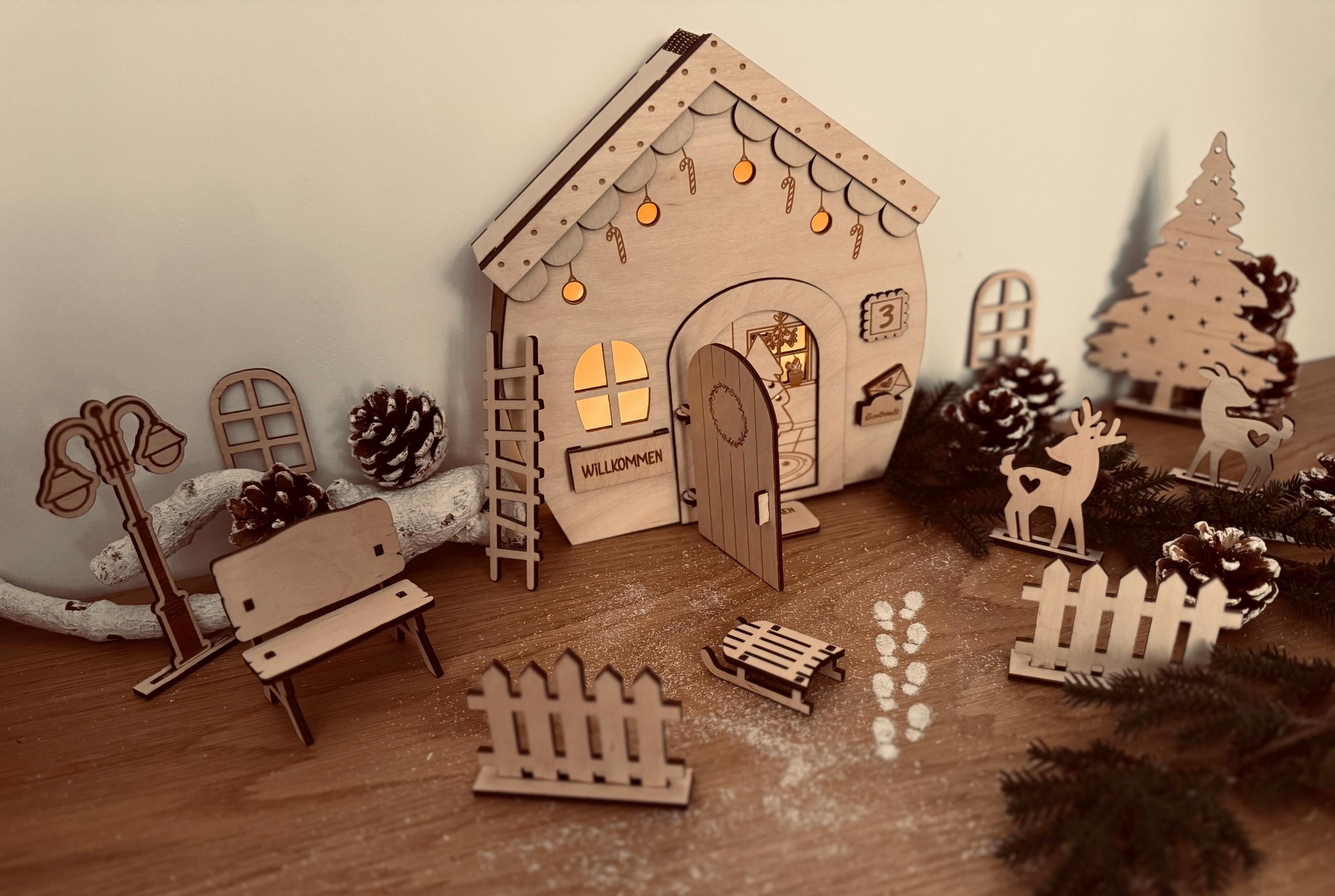 Deko Wichtel Set 3St, Weihnachtsdeko, Adventsdeko F Produktbild-Vorschau 14