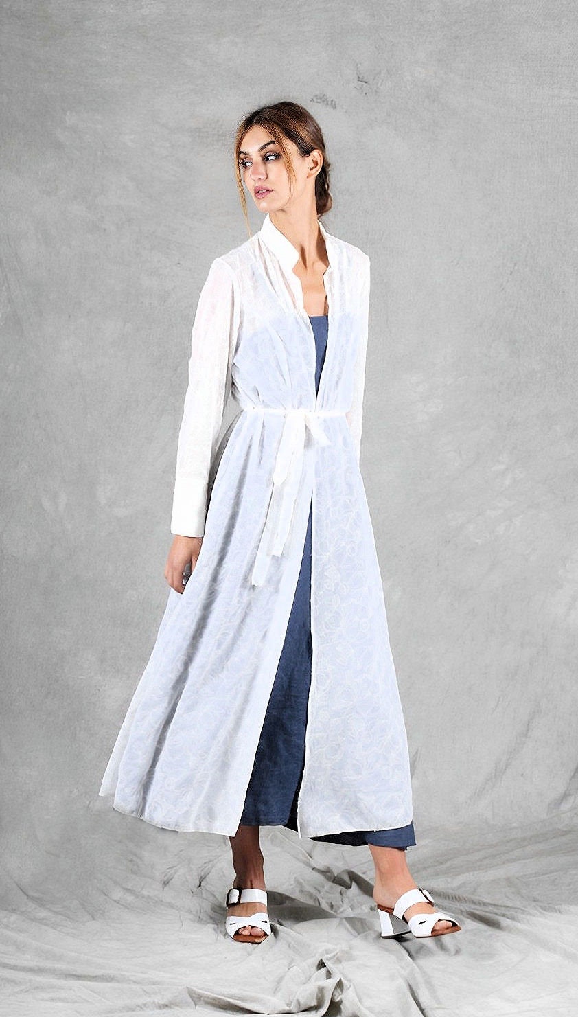 Long Jacket Pattern Fitted Jacket Sewing Pattern Long Dress Pattern