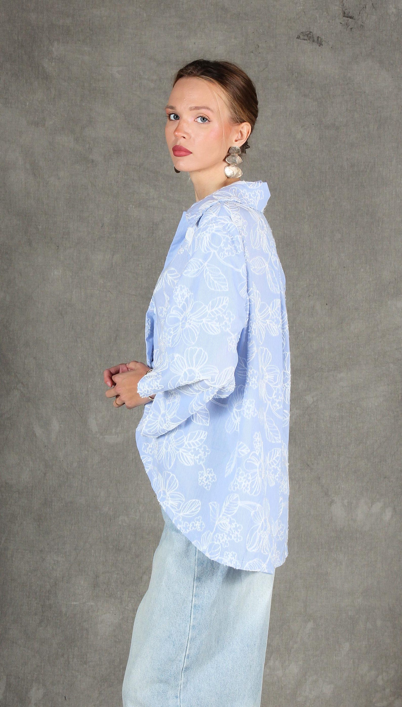 Collared Shirt Sewing Pattern PDF | Oversized Shirt Pattern | Women ...