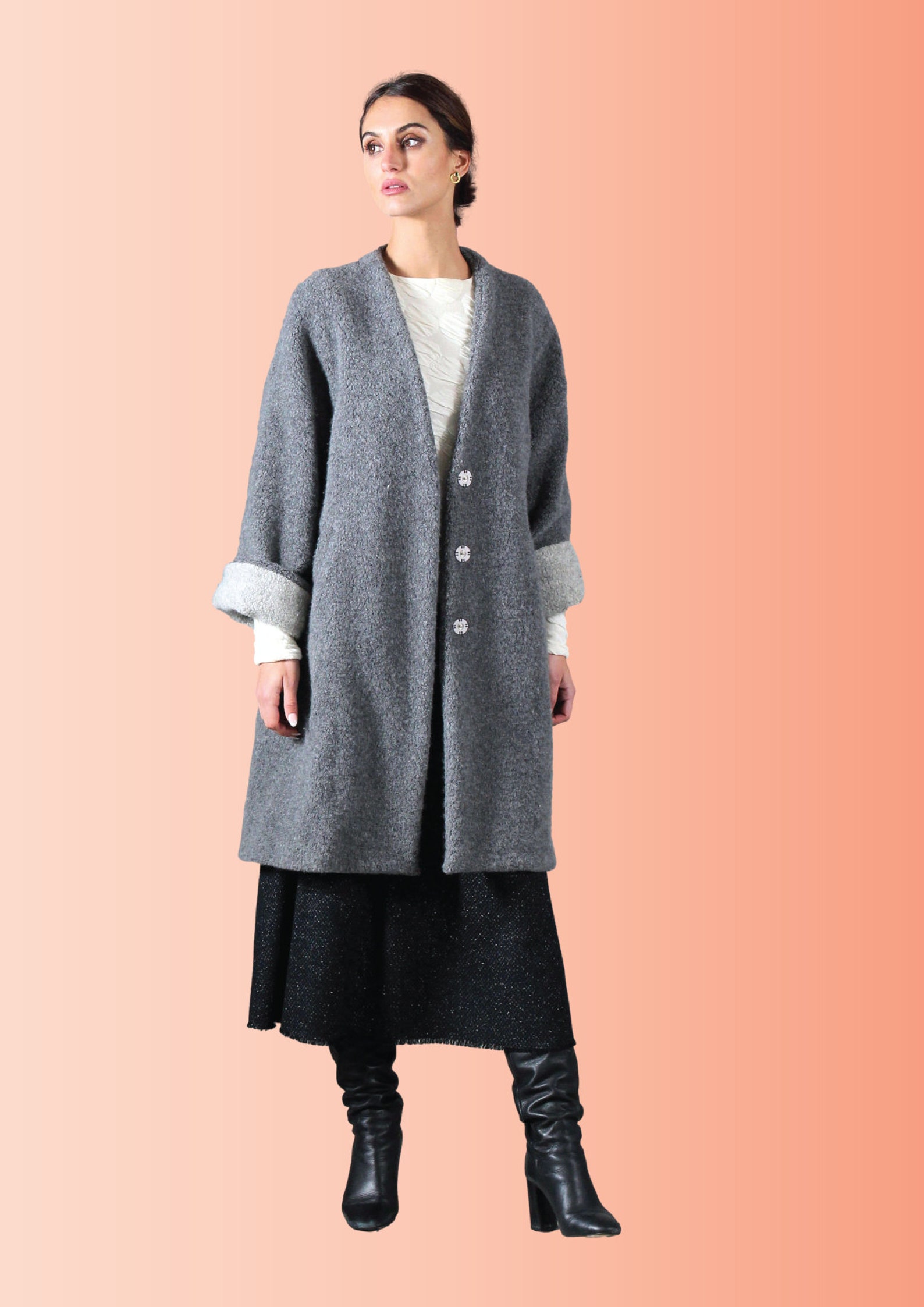 Long Coat Sewing Pattern PDF Digital Sewing Pattern Etsy