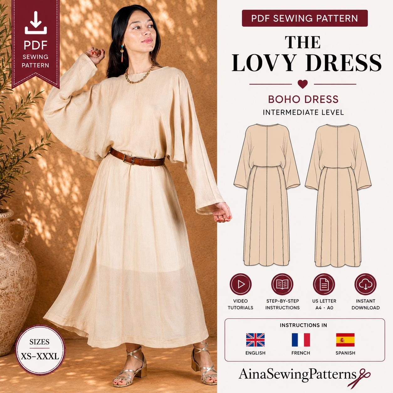 boho dress patterns uk Boho Dress Pattern