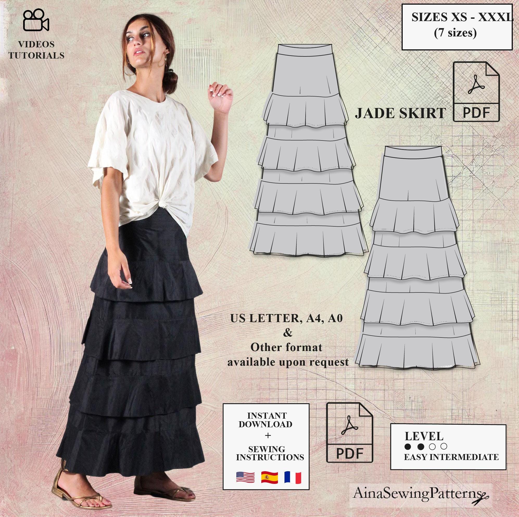 【BAON】Sarin Check Frill Banding Long Skirt Qingyun Zishang – Ethnic-Inspired Summer Long Skirt with
