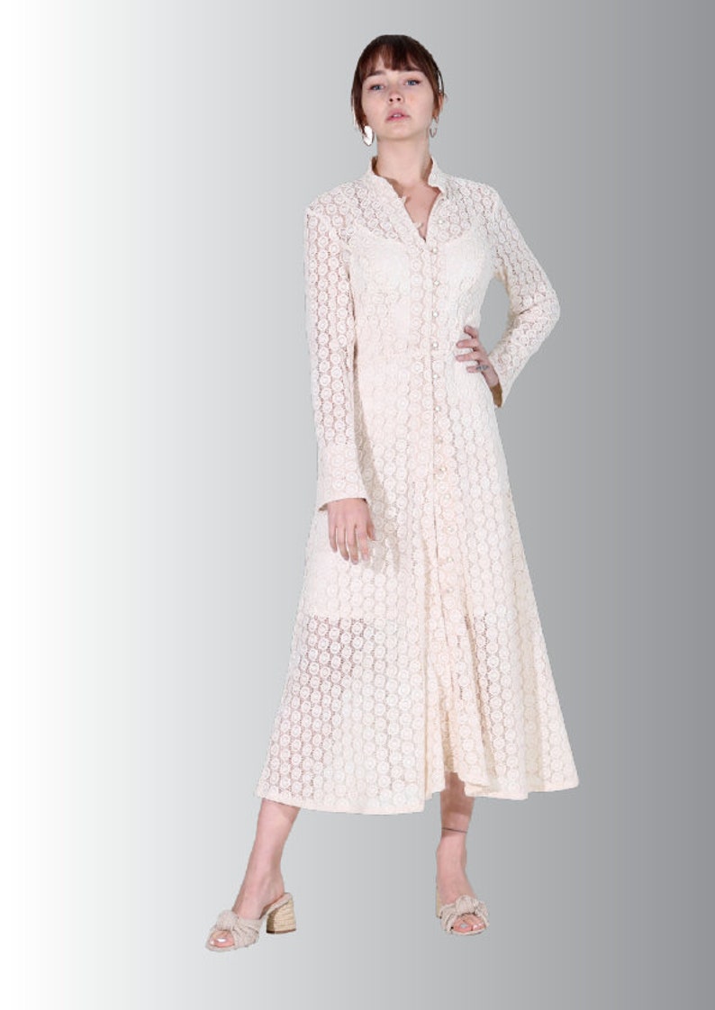 Buttonned Dress Pattern Long Dress Sewing Pattern Summer Etsy Australia