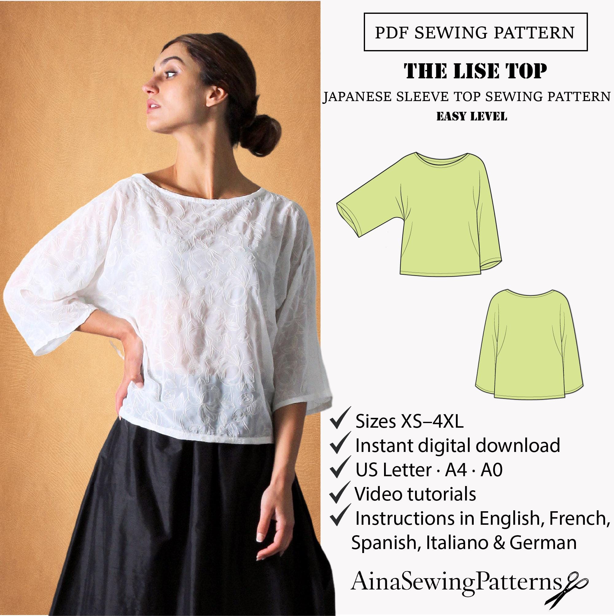 Japanese Top for Women - Etsy