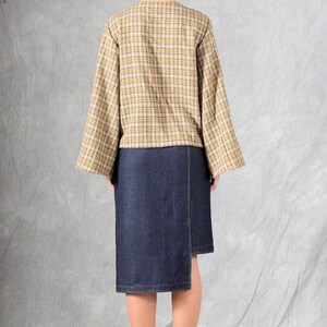 Blus med lyktaärm PDF-sömnadsmönster, nyckelhålsringning, XS-XXXL bild 8