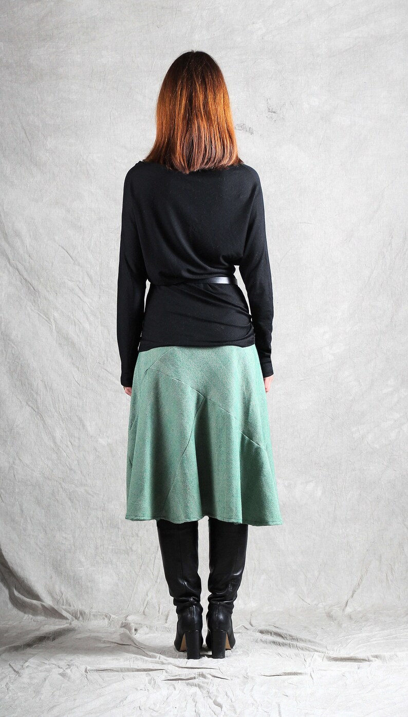 Midi Skirt Sewing Pattern Winter Skirt Sewing Pattern Modern Skirt