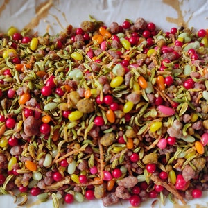 JAIPUR SHAHI MUKHWAS - purifiant pour la bouche - purificateur de bouche - Mithi Saunnf fait main - Mithi Saunnf bio - Bonbons après le repas