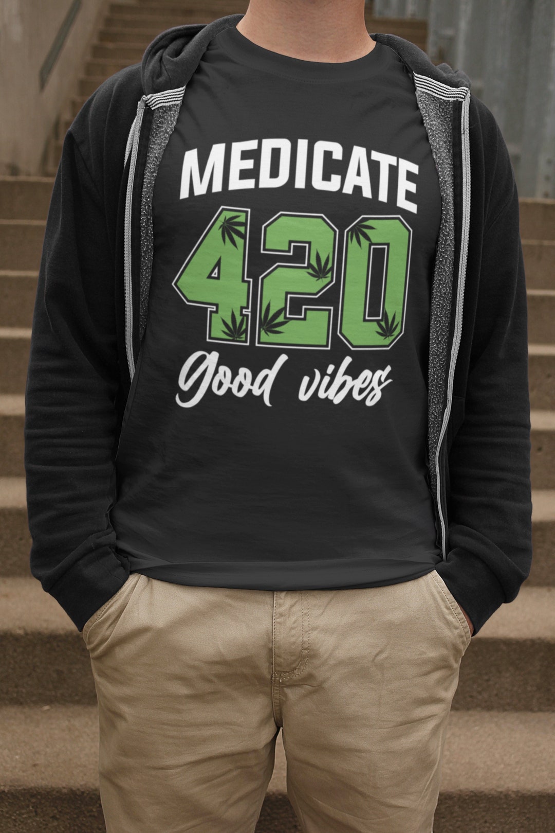 T-shirt Men 420 Cannabis Marijuana THC Weed Stoner Shirt Gift Idea for ...