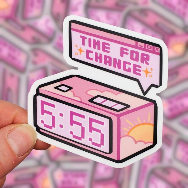 Digital Clock Aesthetic Etsy