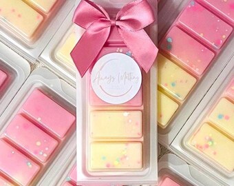 Strawberry Lemonade Wax Melts | Fruity Soy Snap Bars | Home Fragrance Gift.