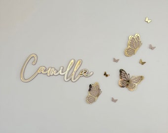 Triple Layer Acrylic Name Plaque, Kids Decor
