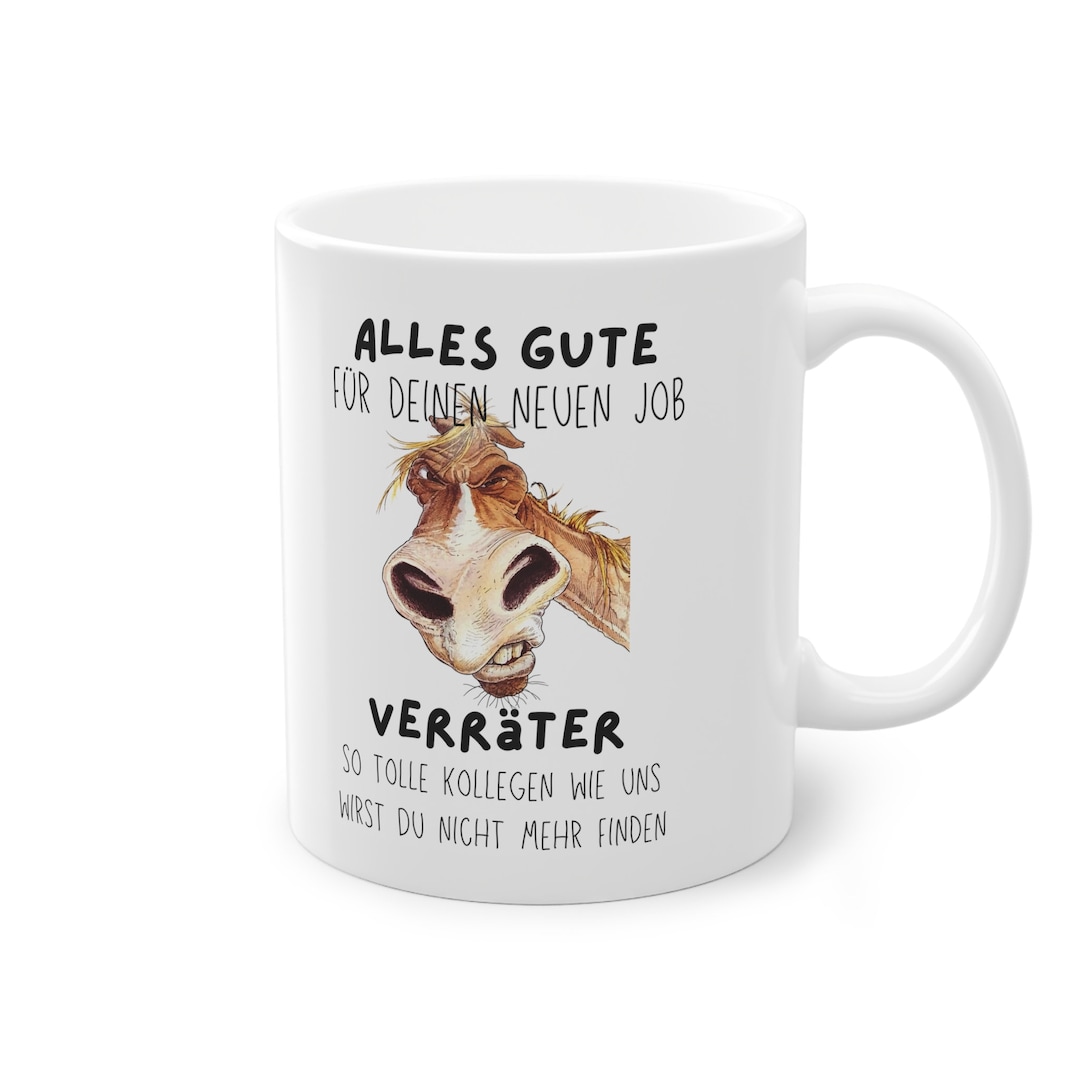 Personalisiert Abschiedsgeschenk Tasse Mit Ortsschild – Individueller Text Für Kollegen, Freunde, Chef Zum Umzug Oder Jobwechsel
