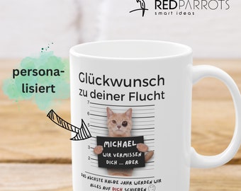 Tasse Jobwechsel Abschiedsgeschenk, Kollegen Geschenk Abschied, Abschiedsgeschenk für Kollegen, Abschiedsgeschenk Idee, Arbeitsplatzwechsel