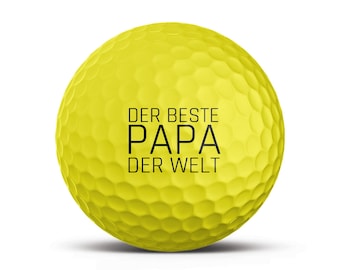 Titleist Pro V1 Golfball gelb - individuell bedruckt mit Text, Foto oder Logo!