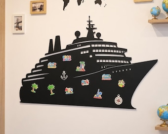 Cruise Travel Magnet Board, Travel Souvenir Showcase,Travel Magnetic Picture Board