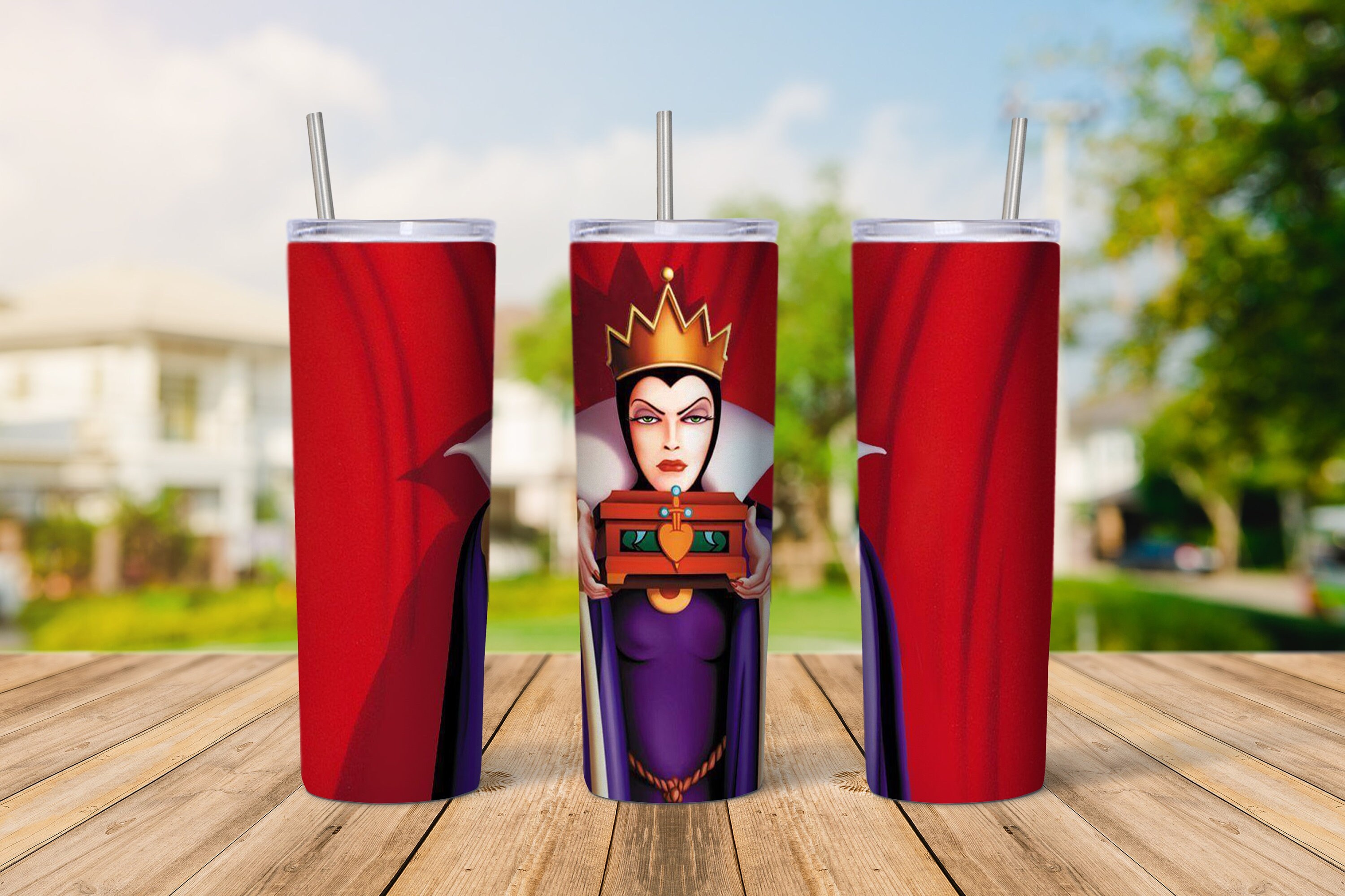 Evil Queen Tumbler Design 20 Oz Skinny Tumbler Design Etsy